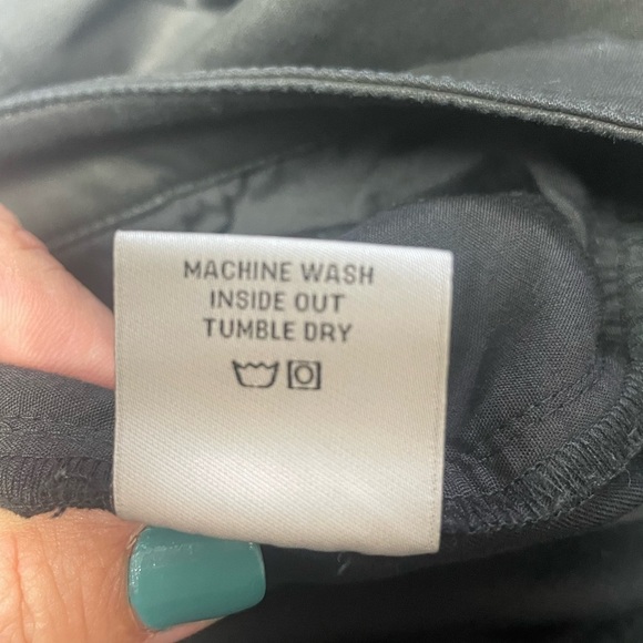 Per Se Carlisle Black Studded Moto Pant Cotton Faux Leather 12 - Picture 5 of 9